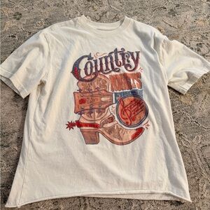 Buckle Kids White Country Graphic Tee